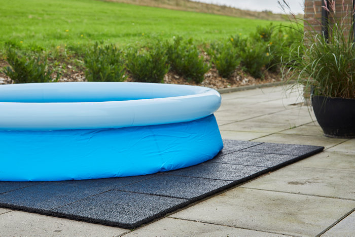 Gummifliser 40 x 40 x 2,5 cm